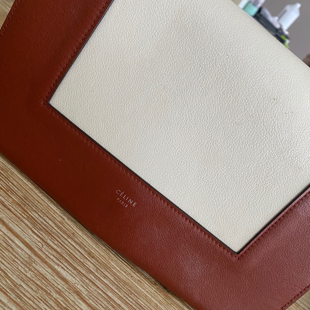 Sold Céline Frame Calfskin Leather Shoulder Bag